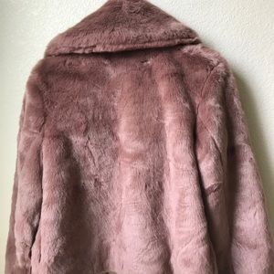 target pink faux fur jacket